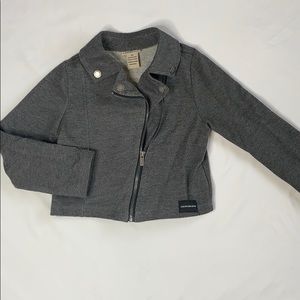 Girls gray motorcycle jacket 3T